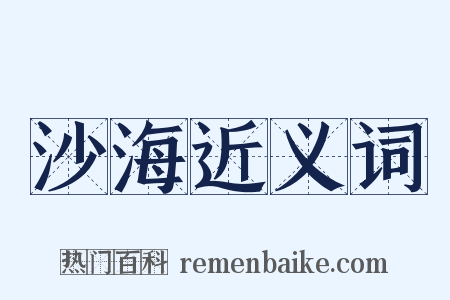 沙海近义词是什么意思的图片